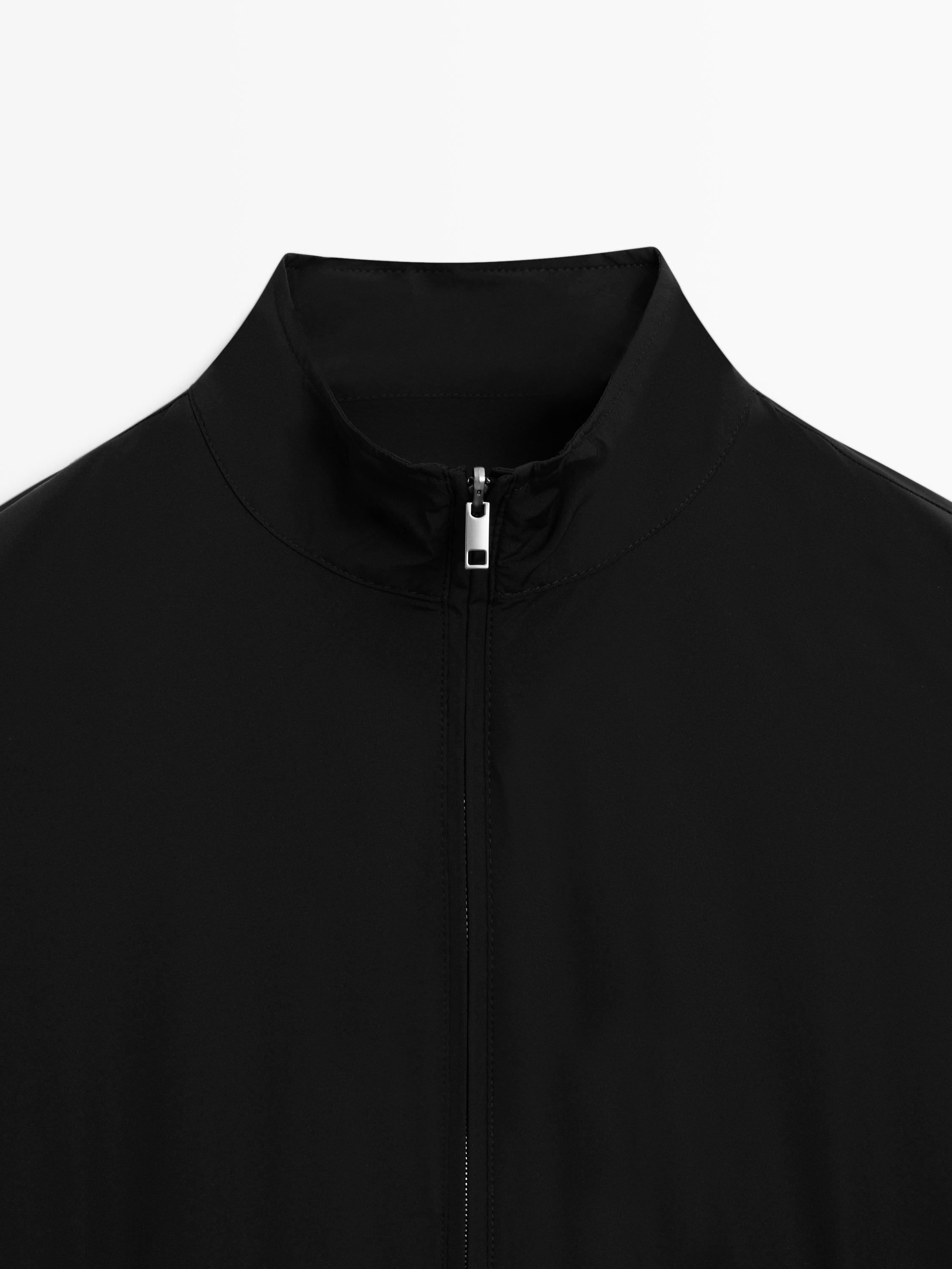 Reversible high neck jacket